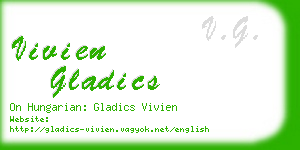 vivien gladics business card